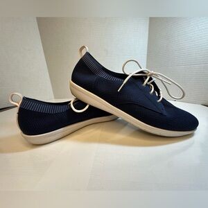 Clarks Cloudsteppers Navy Blue Lace Up Shoes size 9